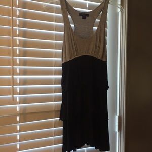 FOREVER 21 DRESS SZ SM SLEEVESS TIERED SKIRT